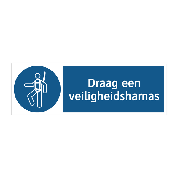 Draag een veiligheidsharnas & Draag een veiligheidsharnas & Draag een veiligheidsharnas