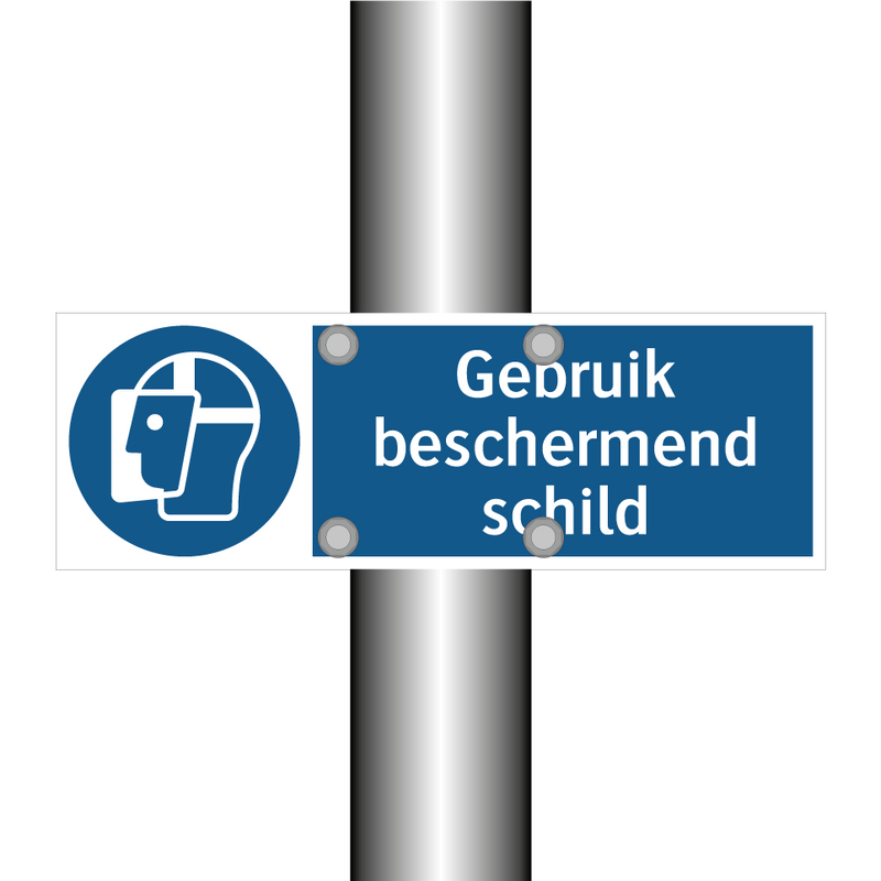 Gebruik beschermend schild & Gebruik beschermend schild & Gebruik beschermend schild