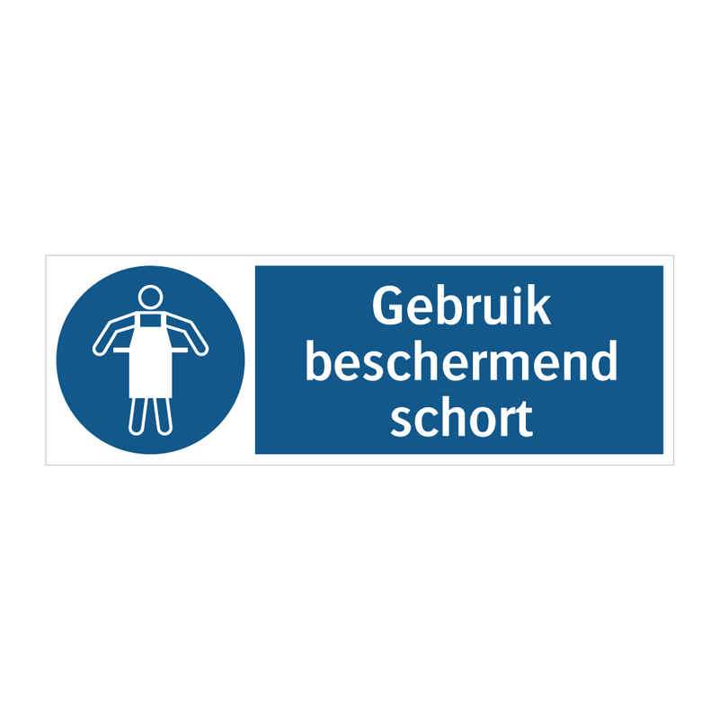 Gebruik beschermend schort & Gebruik beschermend schort & Gebruik beschermend schort