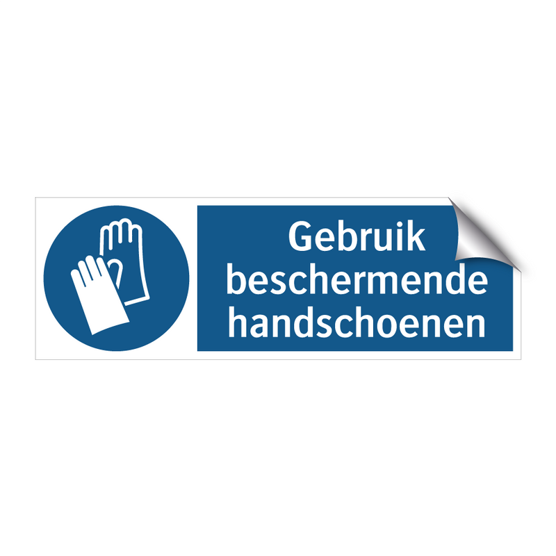 Gebruik beschermende handschoenen & Gebruik beschermende handschoenen