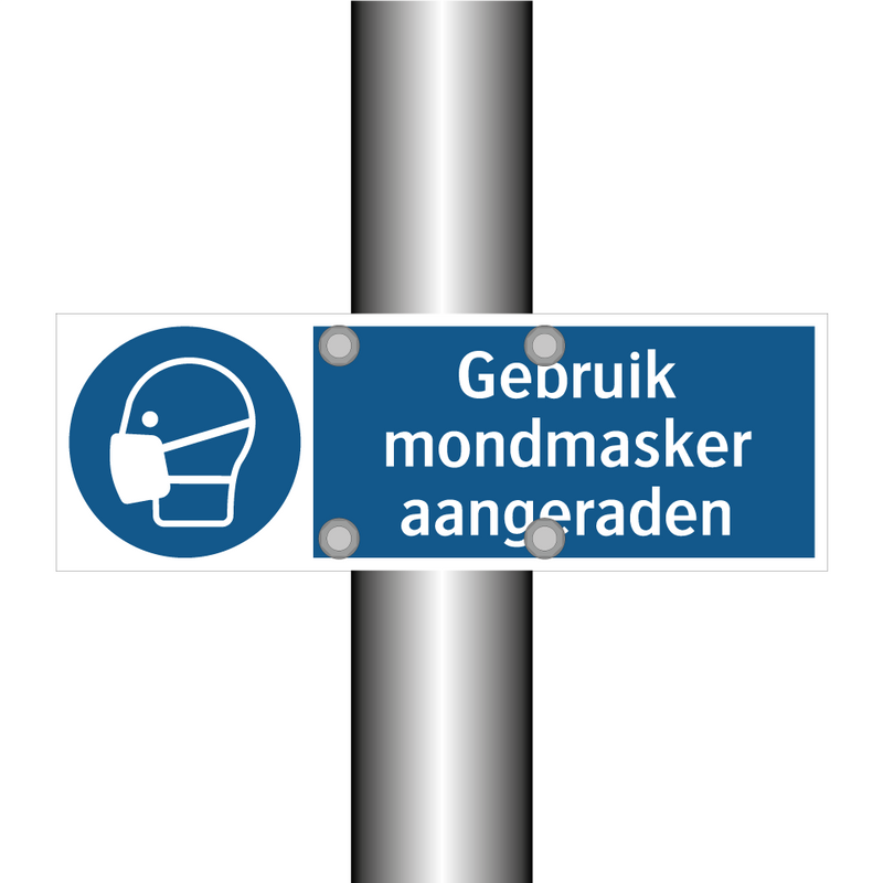 Gebruik mondmasker aangeraden & Gebruik mondmasker aangeraden & Gebruik mondmasker aangeraden