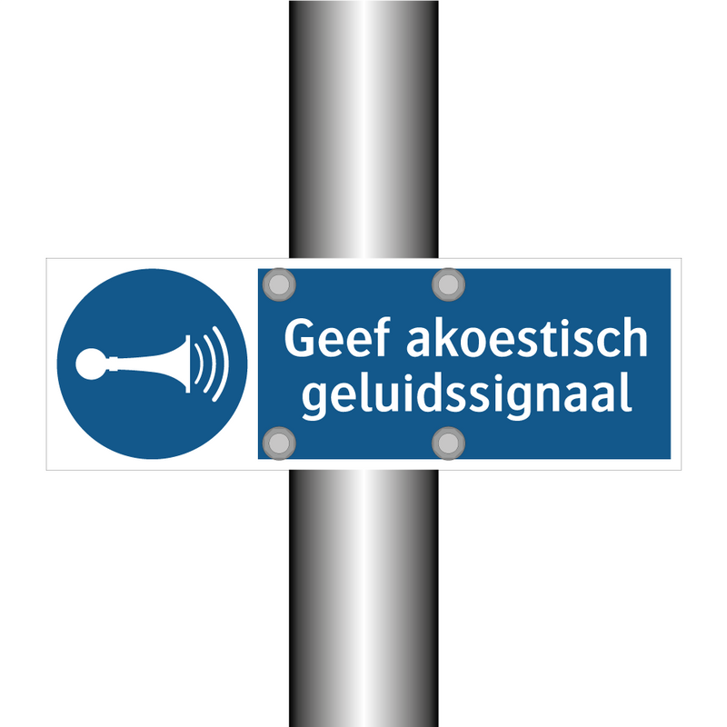 Geef akoestisch geluidssignaal & Geef akoestisch geluidssignaal & Geef akoestisch geluidssignaal