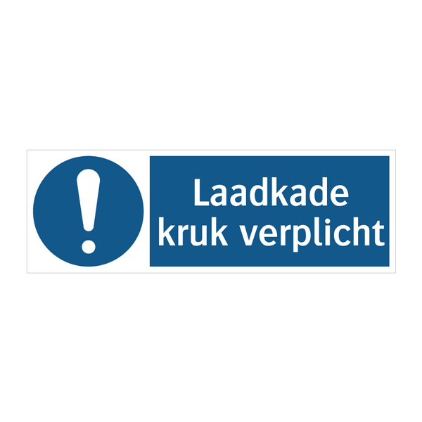 Laadkade kruk verplicht & Laadkade kruk verplicht & Laadkade kruk verplicht