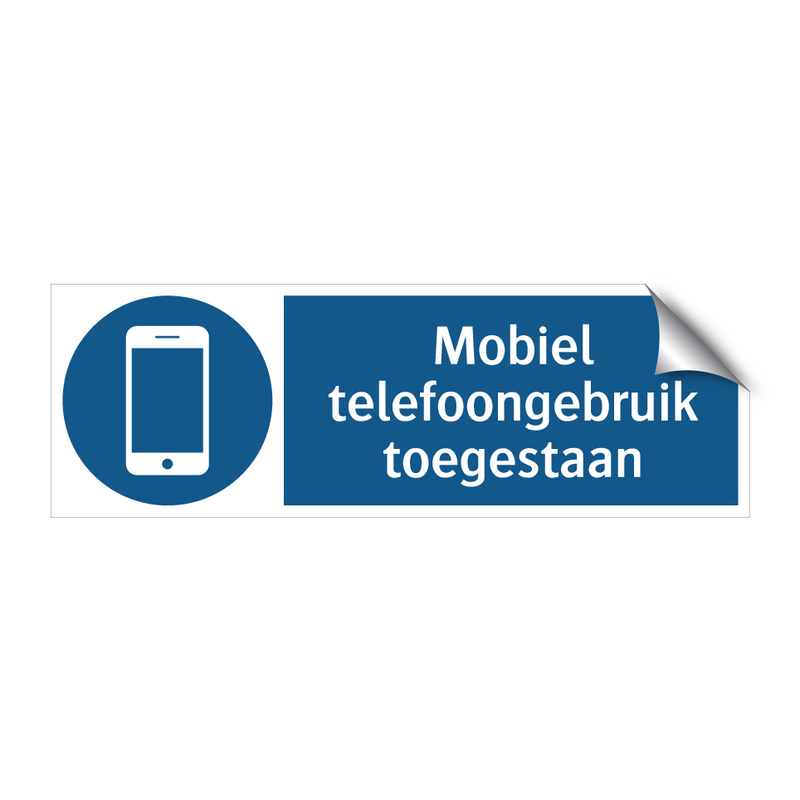 Mobiel telefoongebruik toegestaan & Mobiel telefoongebruik toegestaan