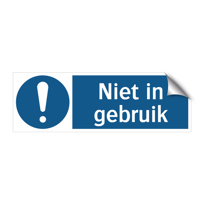 Niet in gebruik & Niet in gebruik & Niet in gebruik & Niet in gebruik