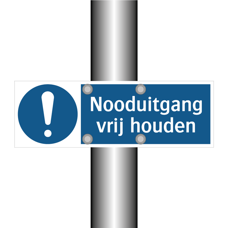 Nooduitgang vrij houden & Nooduitgang vrij houden & Nooduitgang vrij houden