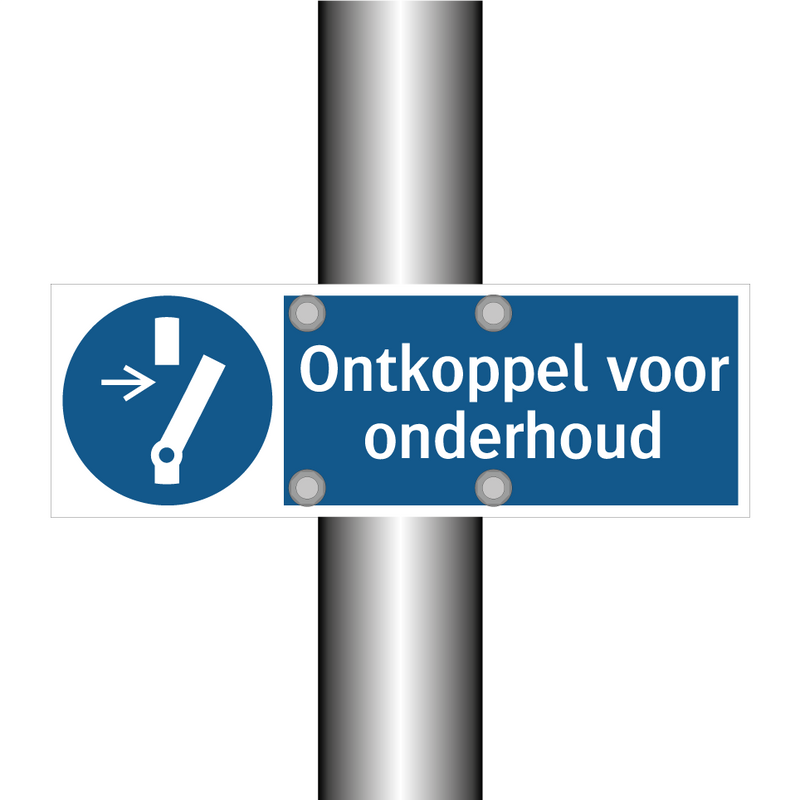 Ontkoppel voor onderhoud & Ontkoppel voor onderhoud & Ontkoppel voor onderhoud