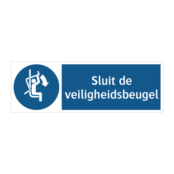 Sluit de veiligheidsbeugel & Sluit de veiligheidsbeugel & Sluit de veiligheidsbeugel