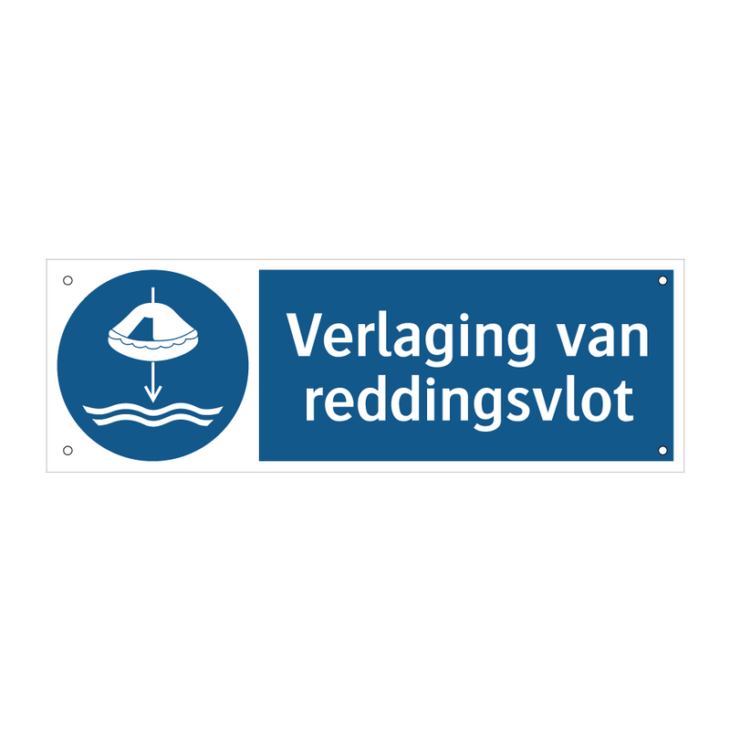 Verlaging van reddingsvlot & Verlaging van reddingsvlot & Verlaging van reddingsvlot