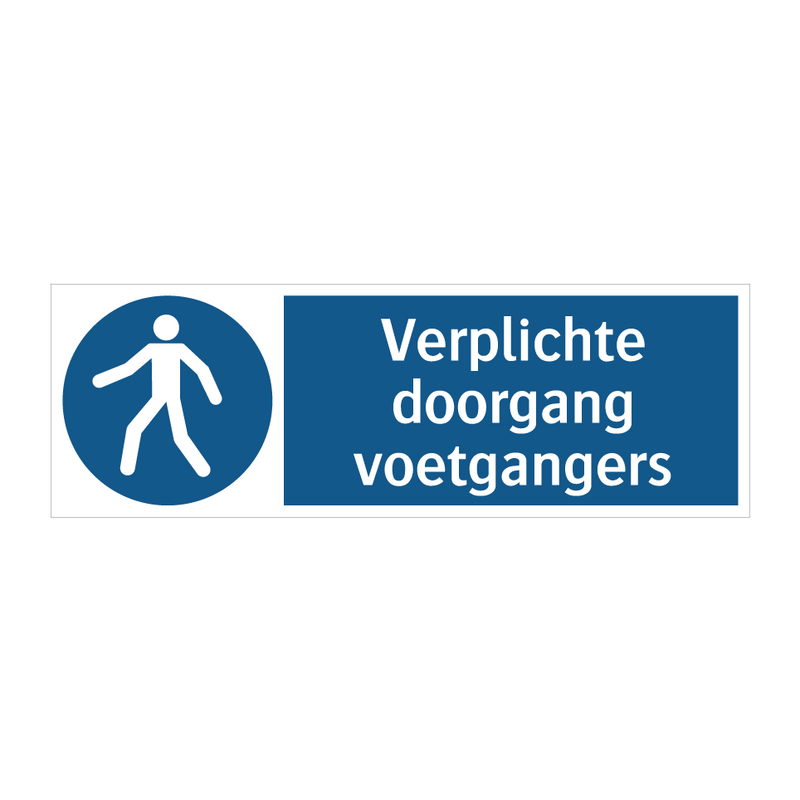 Verplichte doorgang voetgangers & Verplichte doorgang voetgangers & Verplichte doorgang voetgangers