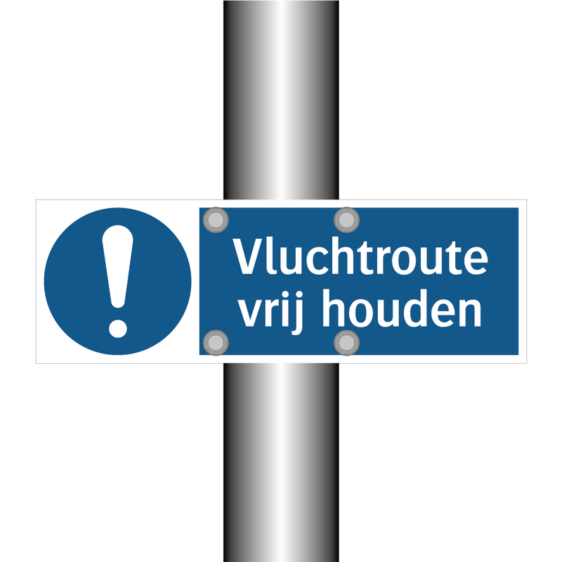 Vluchtroute vrij houden & Vluchtroute vrij houden & Vluchtroute vrij houden