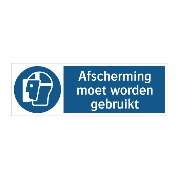 Afscherming moet worden gebruikt & Afscherming moet worden gebruikt