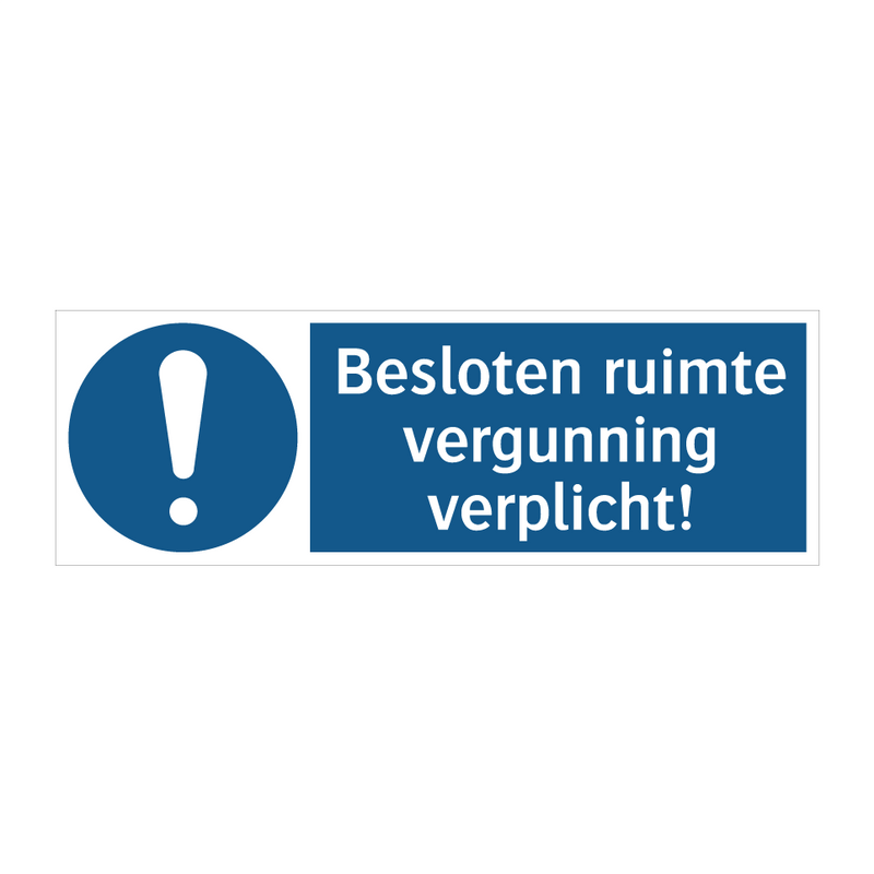 Besloten ruimte vergunning verplicht! & Besloten ruimte vergunning verplicht!