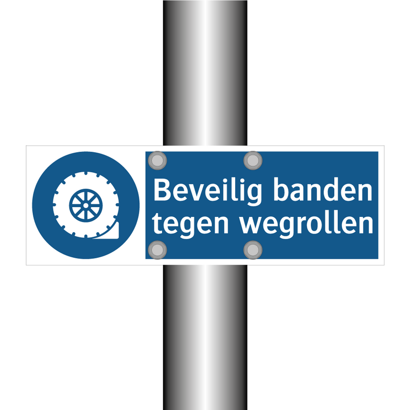 Beveilig banden tegen wegrollen & Beveilig banden tegen wegrollen & Beveilig banden tegen wegrollen