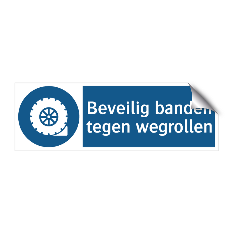 Beveilig banden tegen wegrollen & Beveilig banden tegen wegrollen & Beveilig banden tegen wegrollen