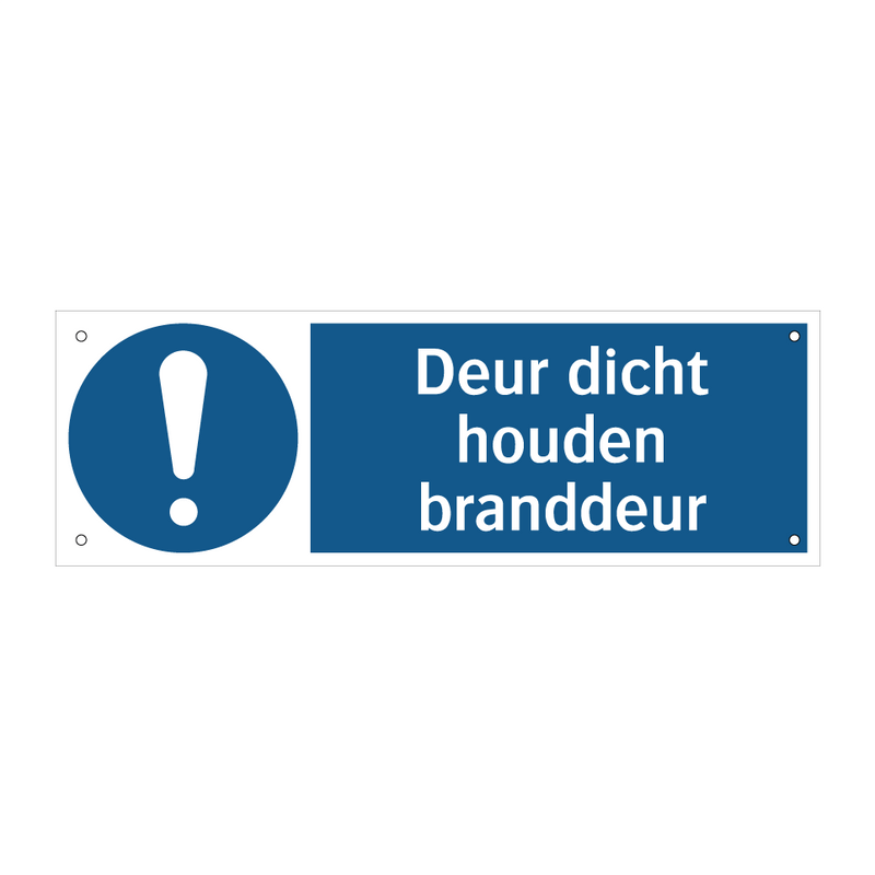 Deur dicht houden branddeur & Deur dicht houden branddeur & Deur dicht houden branddeur