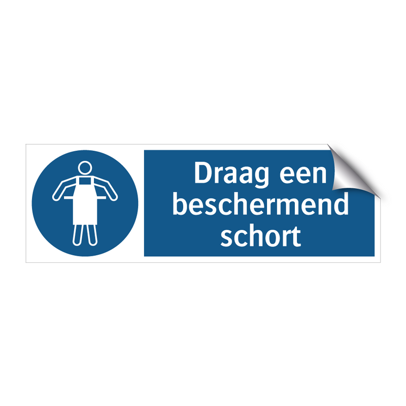 Draag een beschermend schort & Draag een beschermend schort & Draag een beschermend schort