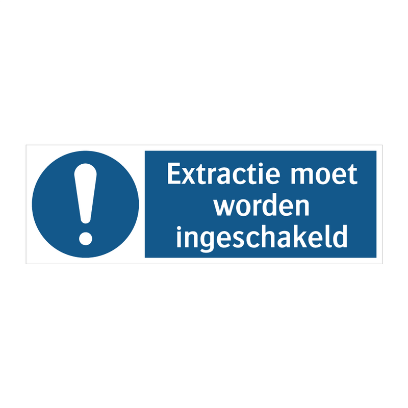 Extractie moet worden ingeschakeld & Extractie moet worden ingeschakeld