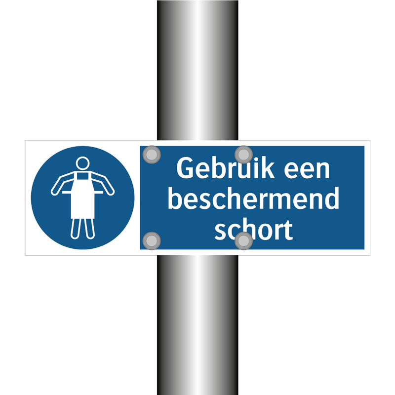 Gebruik een beschermend schort & Gebruik een beschermend schort & Gebruik een beschermend schort