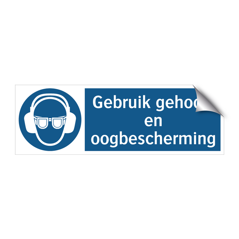 Gebruik gehoor- en oogbescherming & Gebruik gehoor- en oogbescherming