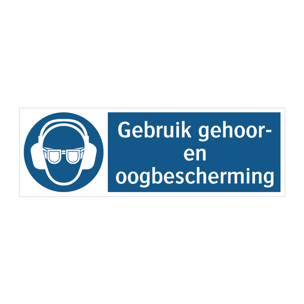 Gebruik gehoor- en oogbescherming & Gebruik gehoor- en oogbescherming