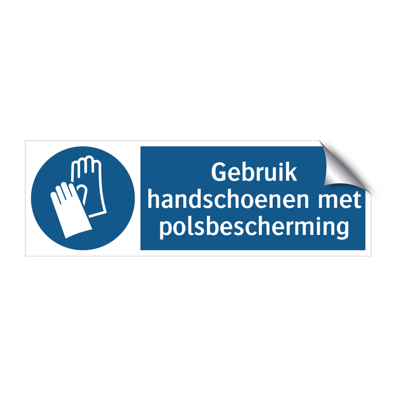 Gebruik handschoenen met polsbescherming & Gebruik handschoenen met polsbescherming