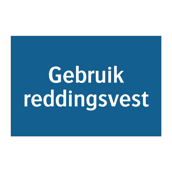 Gebruik reddingsvest & Gebruik reddingsvest & Gebruik reddingsvest & Gebruik reddingsvest