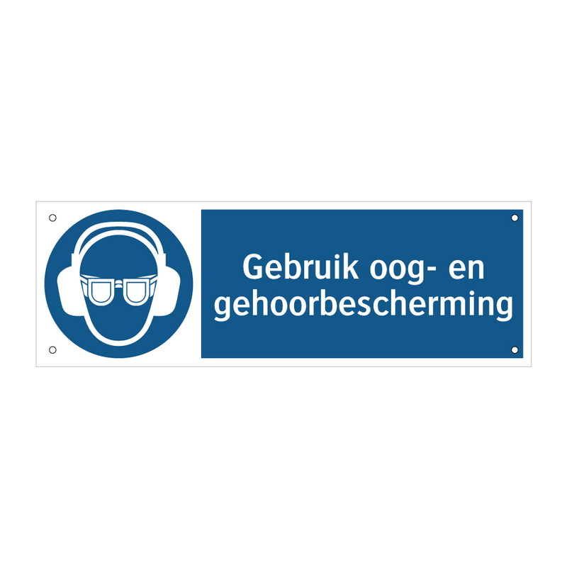 Gebruik oog- en gehoorbescherming & Gebruik oog- en gehoorbescherming