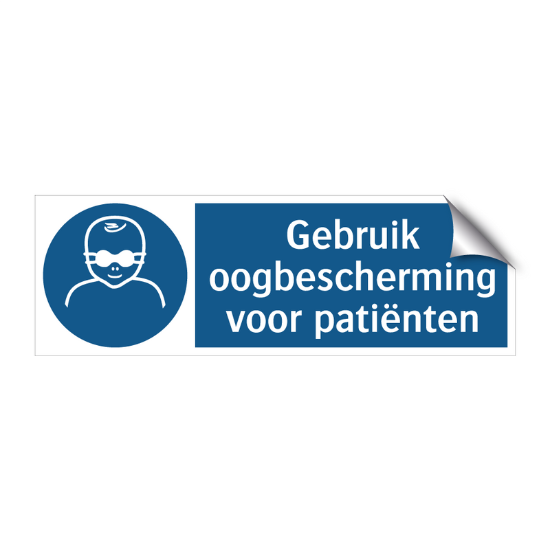 Gebruik oogbescherming voor patiënten & Gebruik oogbescherming voor patiënten