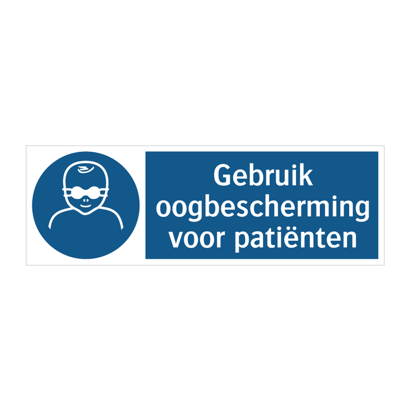 Gebruik oogbescherming voor patiënten & Gebruik oogbescherming voor patiënten