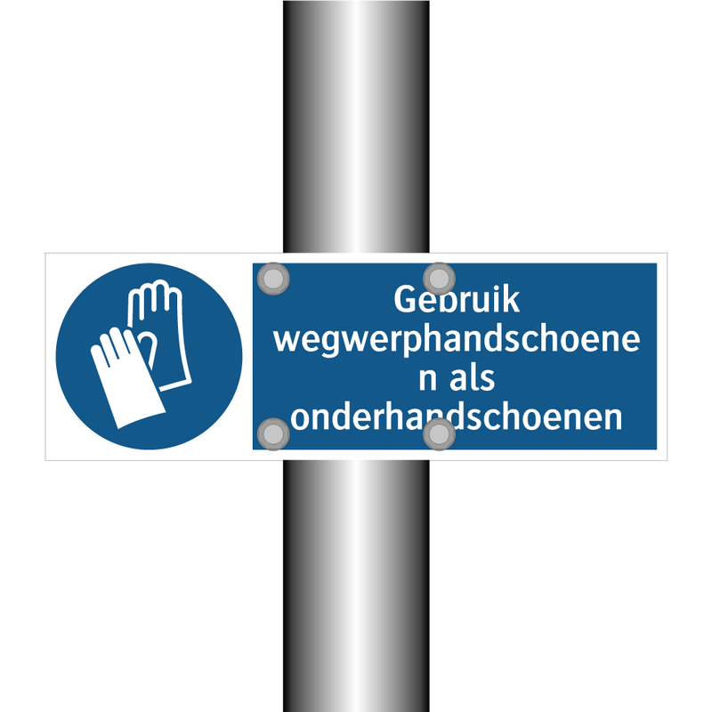 Gebruik wegwerphandschoenen als onderhandschoenen