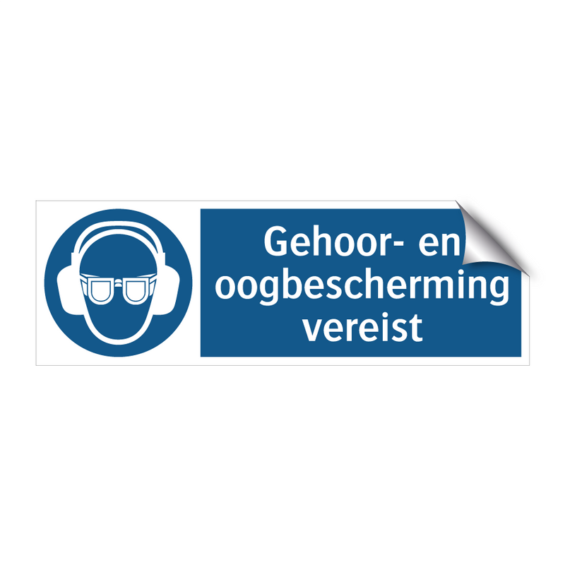 Gehoor- en oogbescherming vereist & Gehoor- en oogbescherming vereist