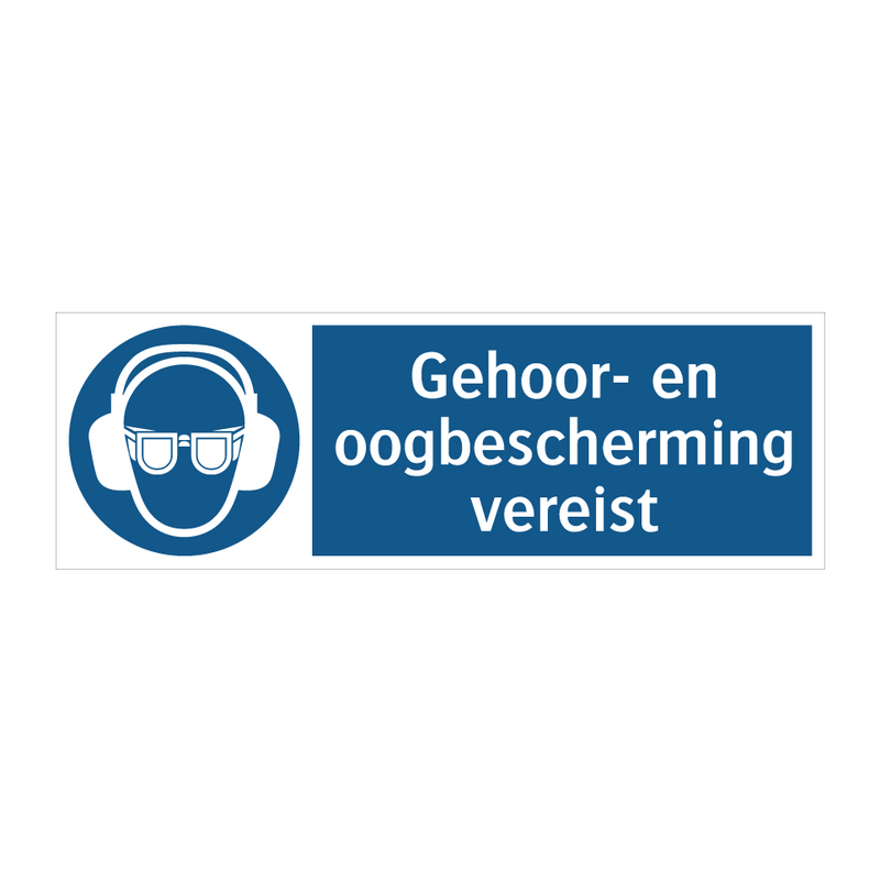 Gehoor- en oogbescherming vereist & Gehoor- en oogbescherming vereist