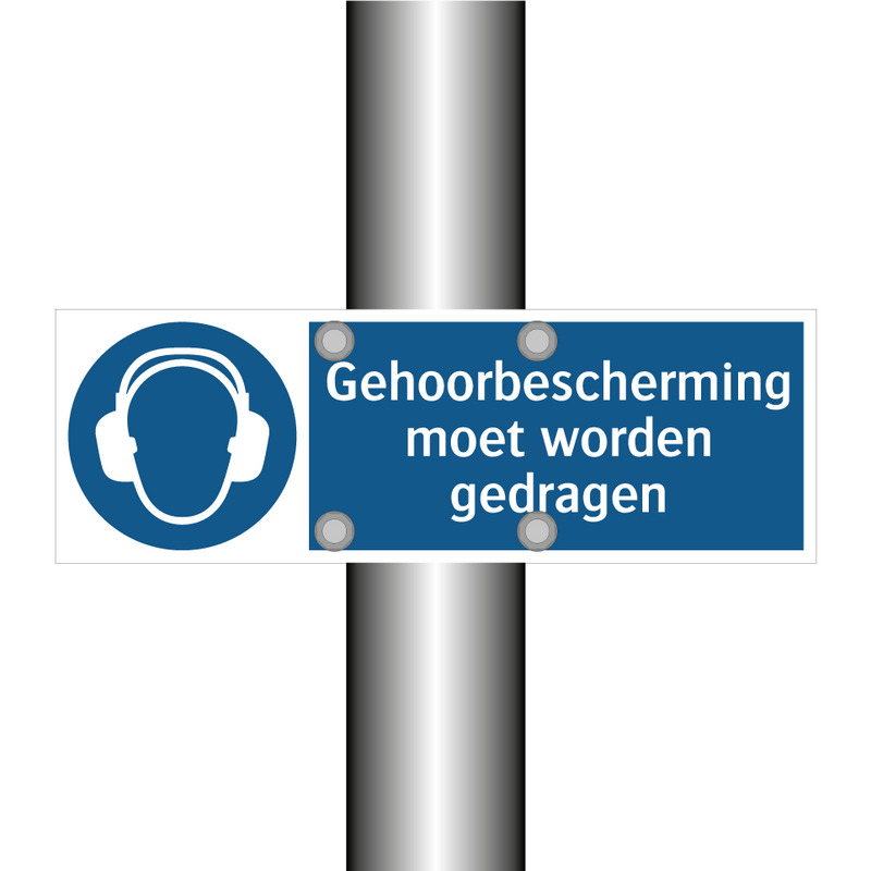 Gehoorbescherming moet worden gedragen & Gehoorbescherming moet worden gedragen