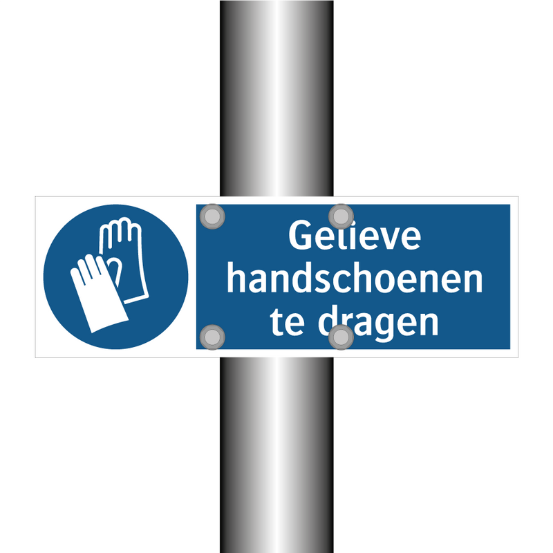 Gelieve handschoenen te dragen & Gelieve handschoenen te dragen & Gelieve handschoenen te dragen