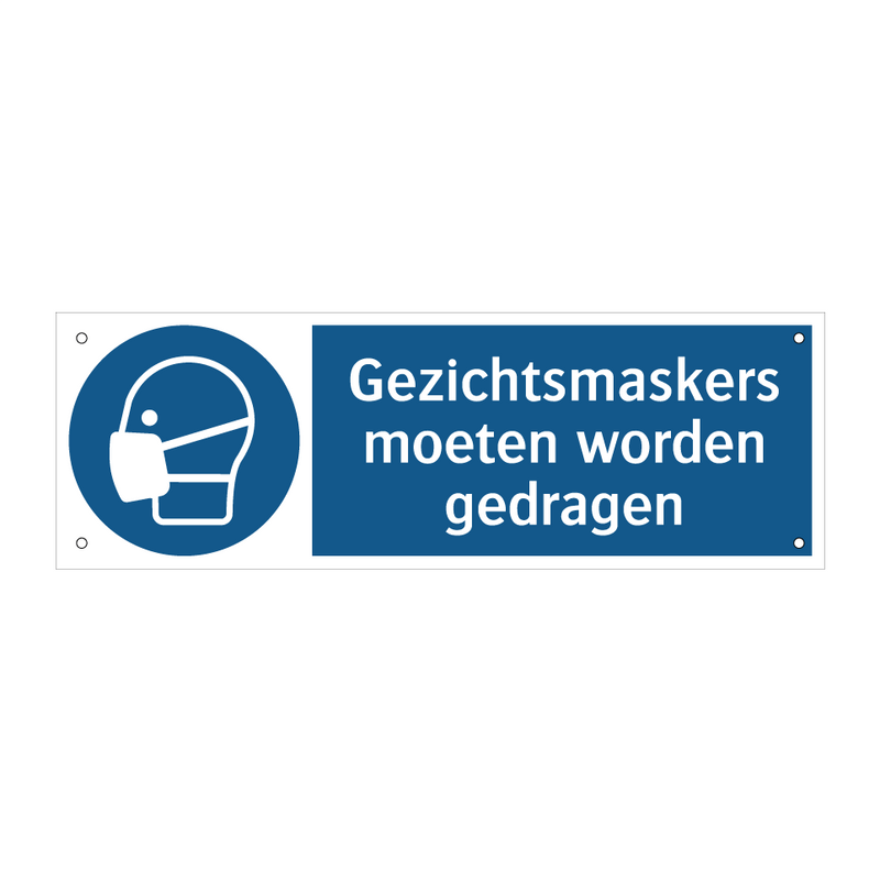 Gezichtsmaskers moeten worden gedragen & Gezichtsmaskers moeten worden gedragen