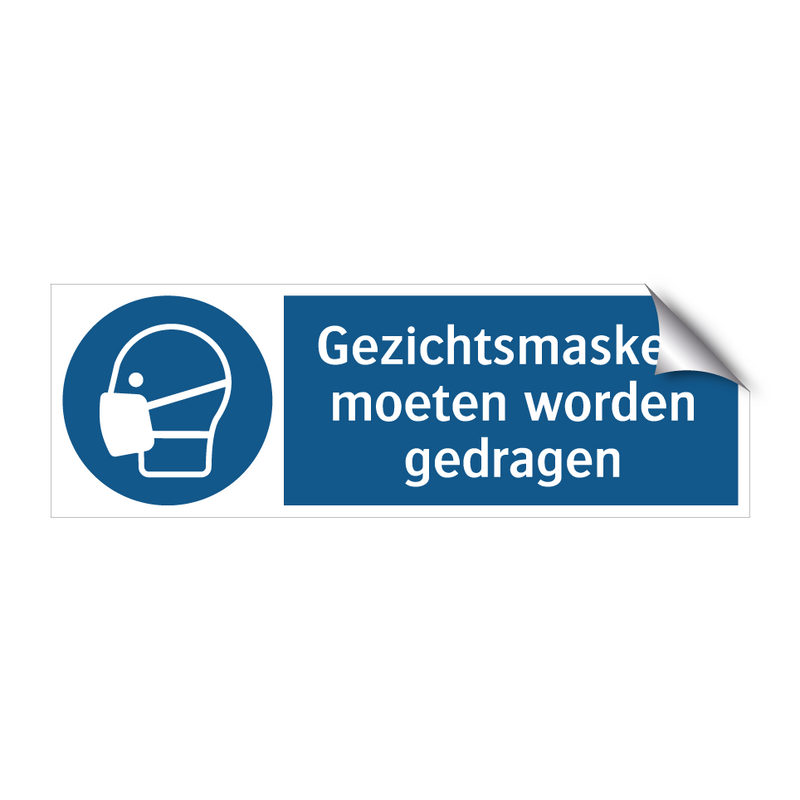 Gezichtsmaskers moeten worden gedragen & Gezichtsmaskers moeten worden gedragen