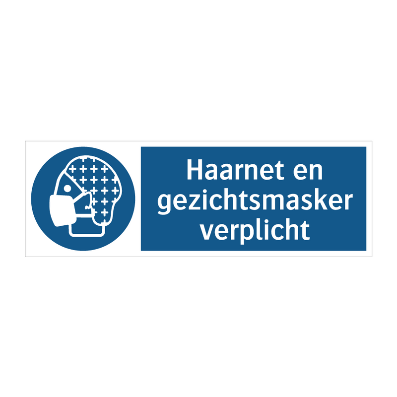 Haarnet en gezichtsmasker verplicht & Haarnet en gezichtsmasker verplicht