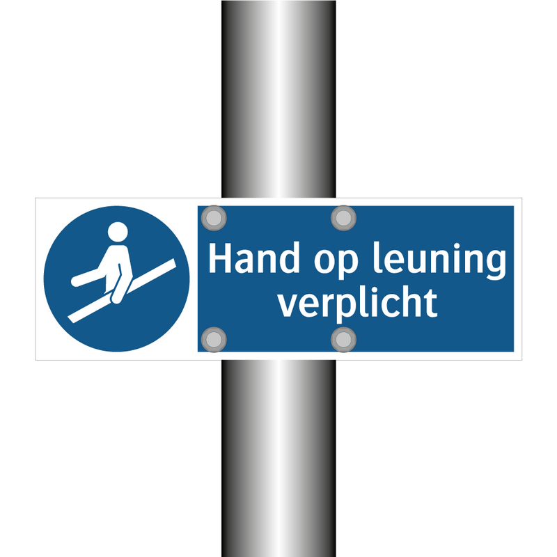 Hand op leuning verplicht & Hand op leuning verplicht & Hand op leuning verplicht