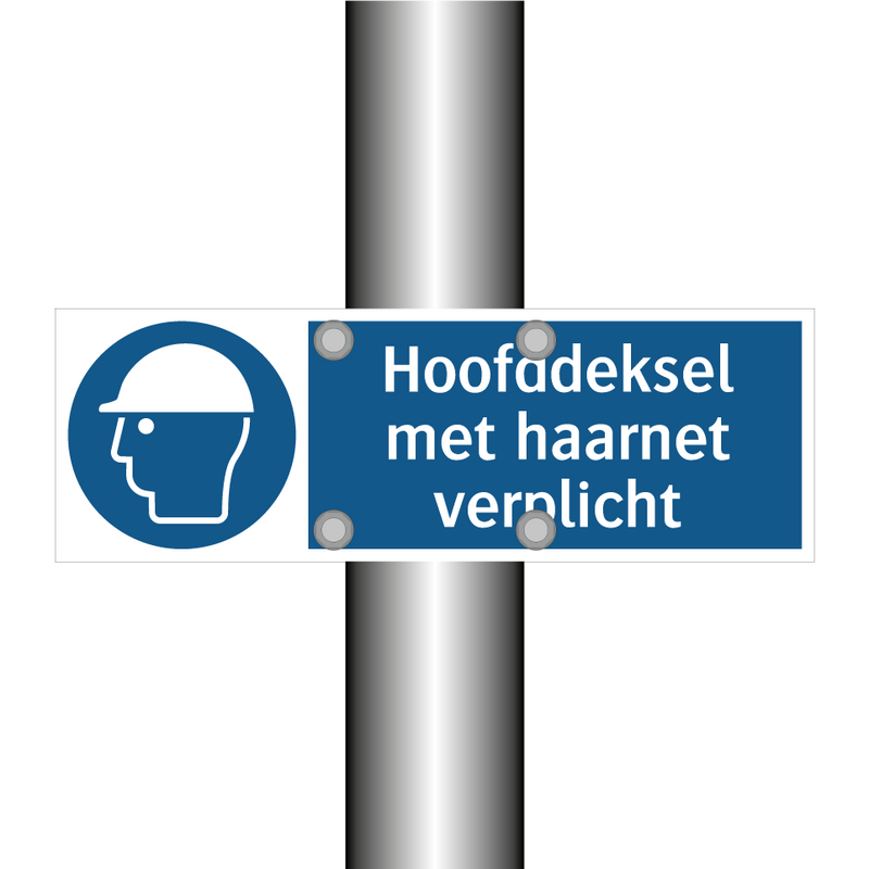 Hoofddeksel met haarnet verplicht & Hoofddeksel met haarnet verplicht