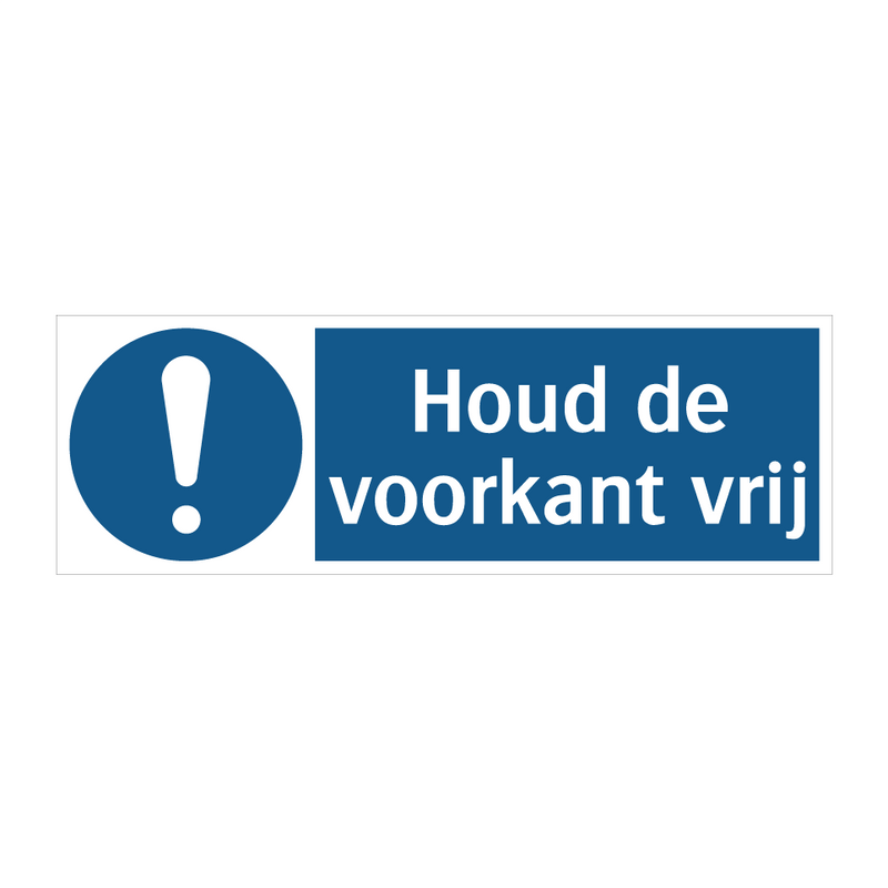 Houd de voorkant vrij & Houd de voorkant vrij & Houd de voorkant vrij & Houd de voorkant vrij