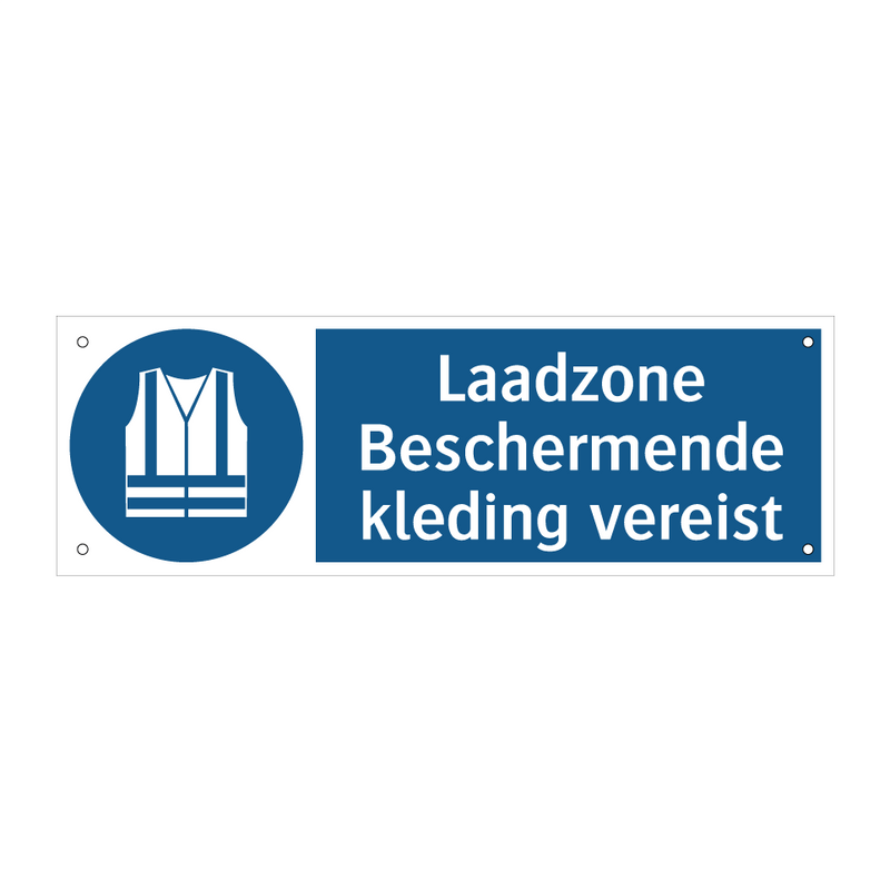 Laadzone Beschermende kleding vereist & Laadzone Beschermende kleding vereist