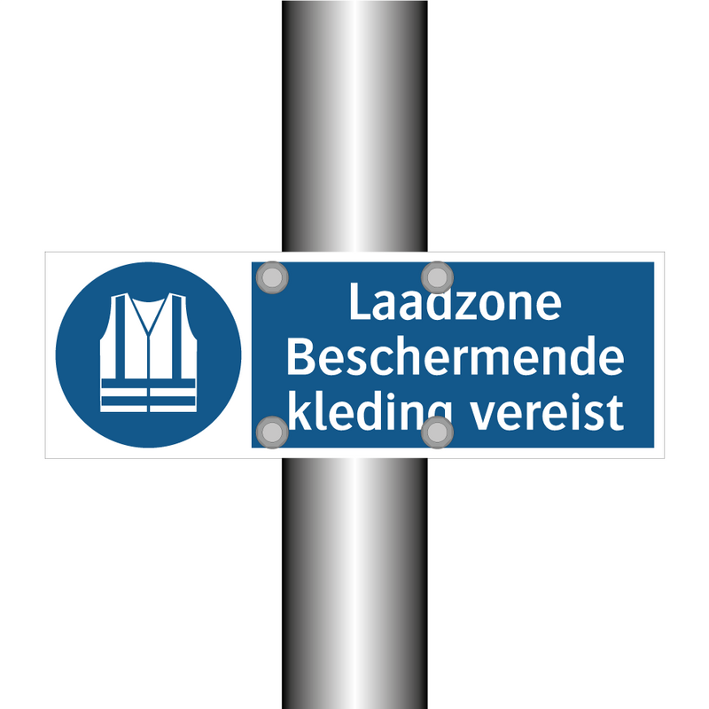 Laadzone Beschermende kleding vereist & Laadzone Beschermende kleding vereist