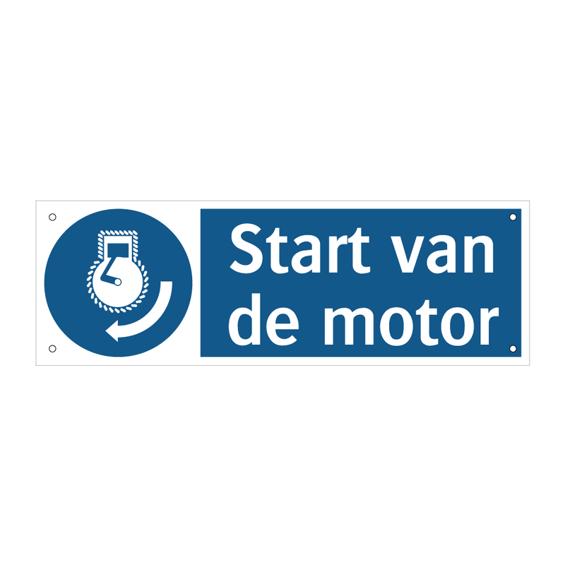 Start van de motor & Start van de motor & Start van de motor & Start van de motor