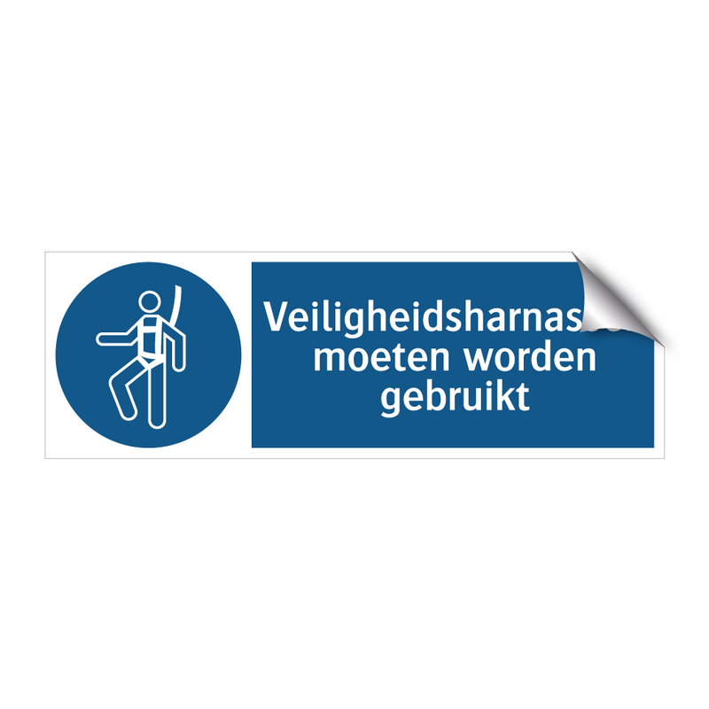 Veiligheidsharnassen moeten worden gebruikt & Veiligheidsharnassen moeten worden gebruikt