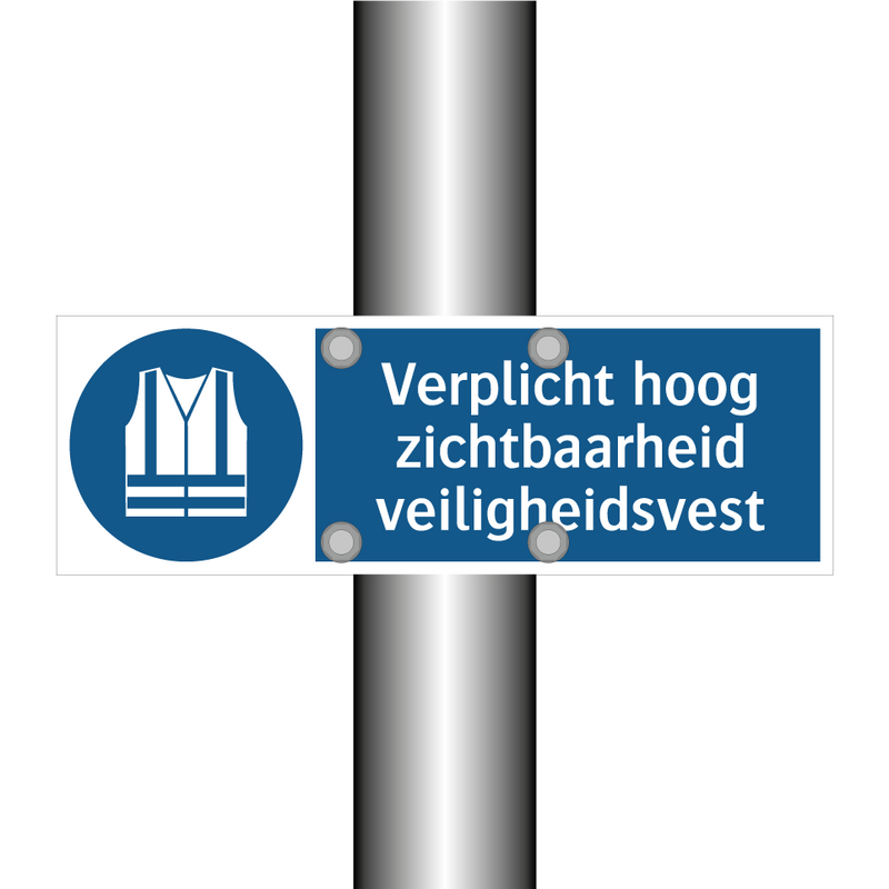 Verplicht hoog zichtbaarheid veiligheidsvest & Verplicht hoog zichtbaarheid veiligheidsvest