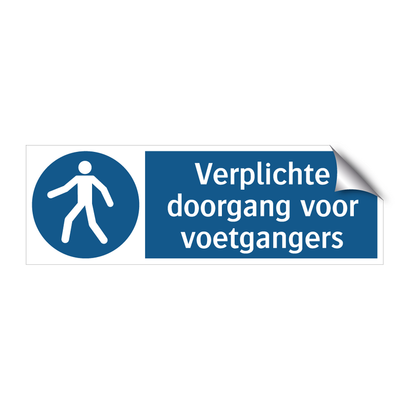 Verplichte doorgang voor voetgangers & Verplichte doorgang voor voetgangers