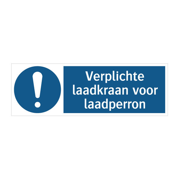 Verplichte laadkraan voor laadperron & Verplichte laadkraan voor laadperron