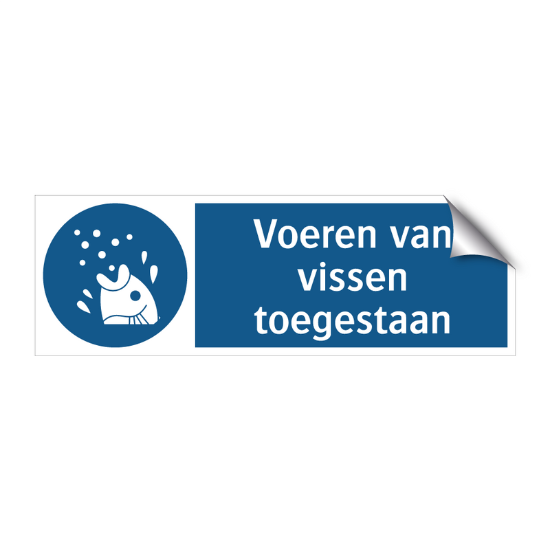 Voeren van vissen toegestaan & Voeren van vissen toegestaan & Voeren van vissen toegestaan