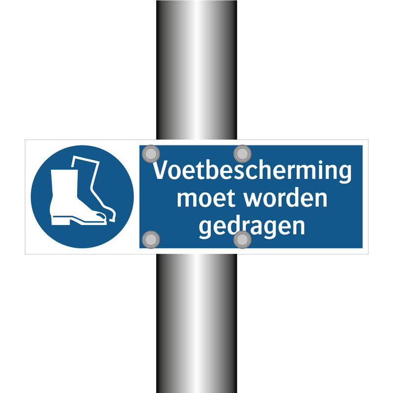 Voetbescherming moet worden gedragen & Voetbescherming moet worden gedragen